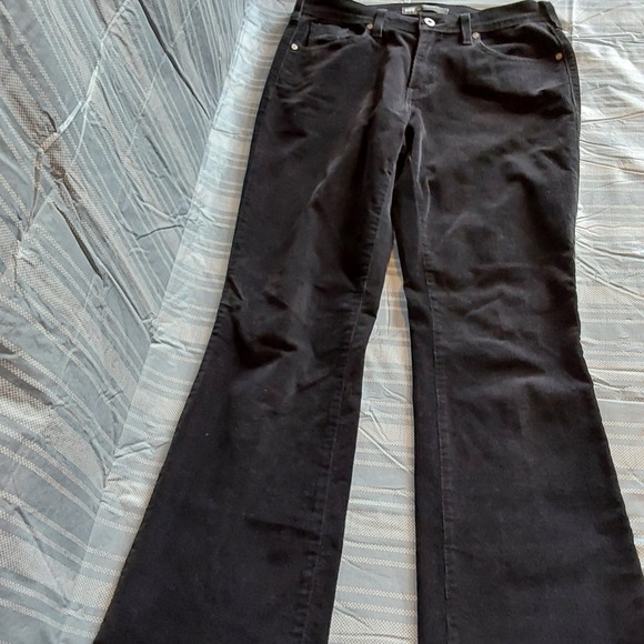 Levi's 515 Women's Black Corduroy Boot Cut Pants Size 6M Back Pocket Flaps - Picture 6 of 12